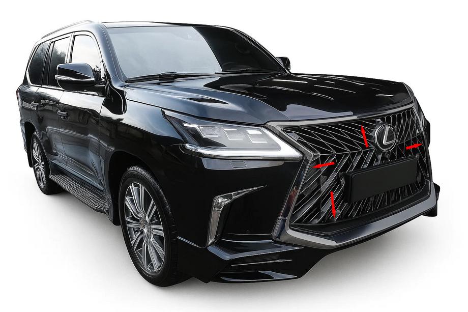 Lexus LX570/450d 2008–2022 Grillramme BlackEdition (til TRD 2016+) Image