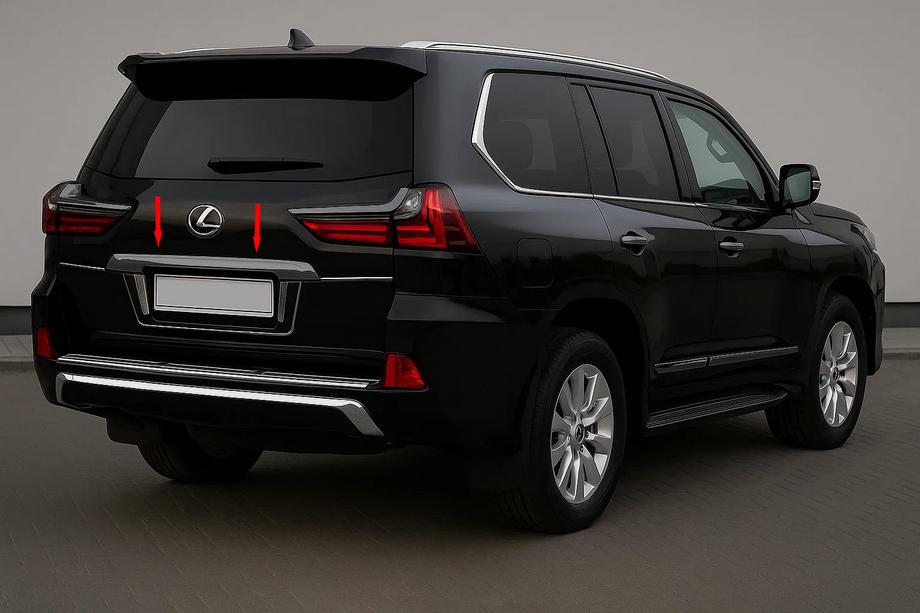 Lexus LX570/450d 2008–2022 Liste over nummerplade BlackEdition (til 2016+) Image