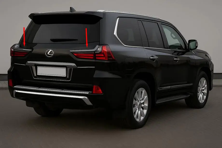 Lexus LX570/450d 2008–2022 Baglygterammer BlackEdition (til 2016+) Image