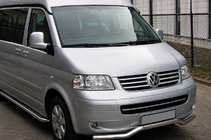 Volkswagen T5 Multivan 2003–2010 Frontbøjle Wave (rustfrit stål) foto 1