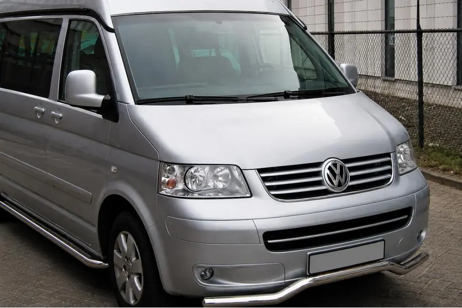 Volkswagen T5 Caravelle 2004–2010 Frontbøjle Bølge ST007 (rustfrit stål) Foto 1