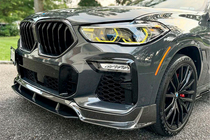 BMW X6 G06 2019–2027 Frontlæbe til kofanger Carbon V1 (til M-Sport, 2018-2022) foto 1
