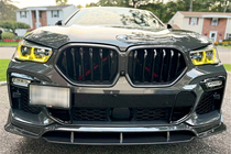 BMW X6 G06 2019–2027 Frontlæbe til kofanger Carbon V1 (til M-Sport, 2018-2022) foto 2
