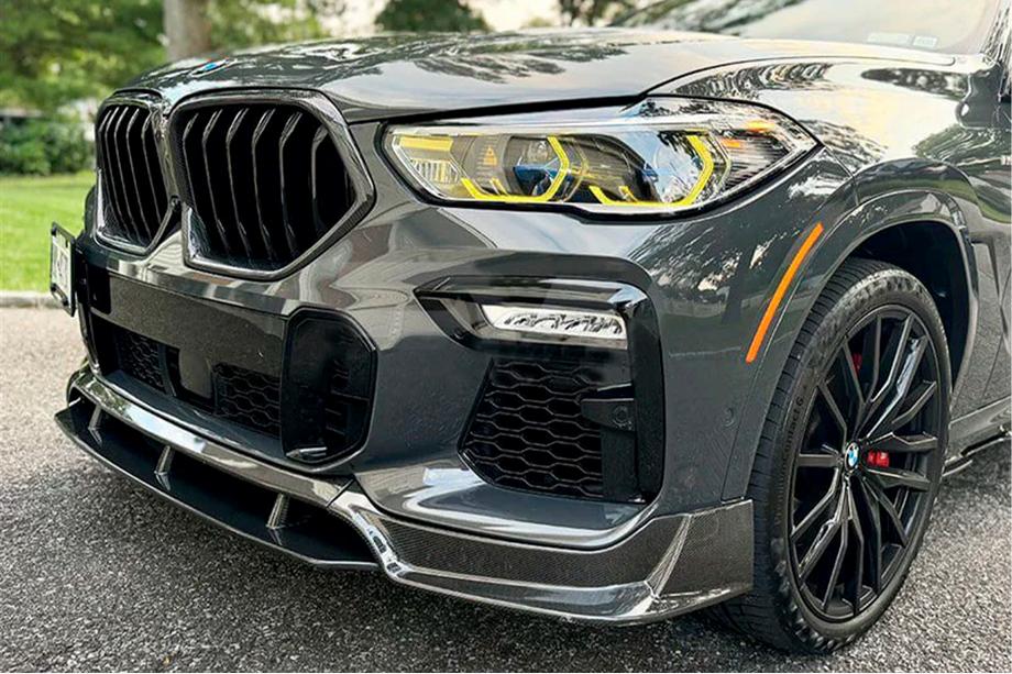 BMW X6 G06 2019–2027 Frontlæbe til kofanger Carbon V1 (til M-Sport, 2018-2022) Image