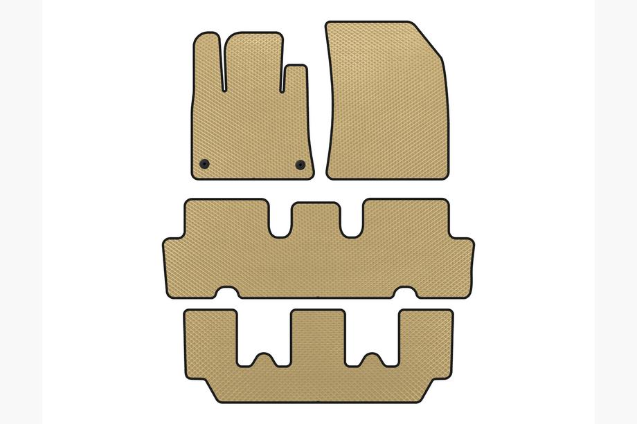 Citroen C-4 Picasso 2013–2022 EVA gulvmåtter V1 (3 rækker, beige) Image
