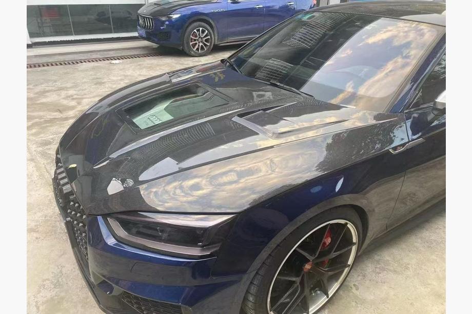 Audi A5 2016–2025 Kulfiber motorhjelm V1 (2020-2024) Image