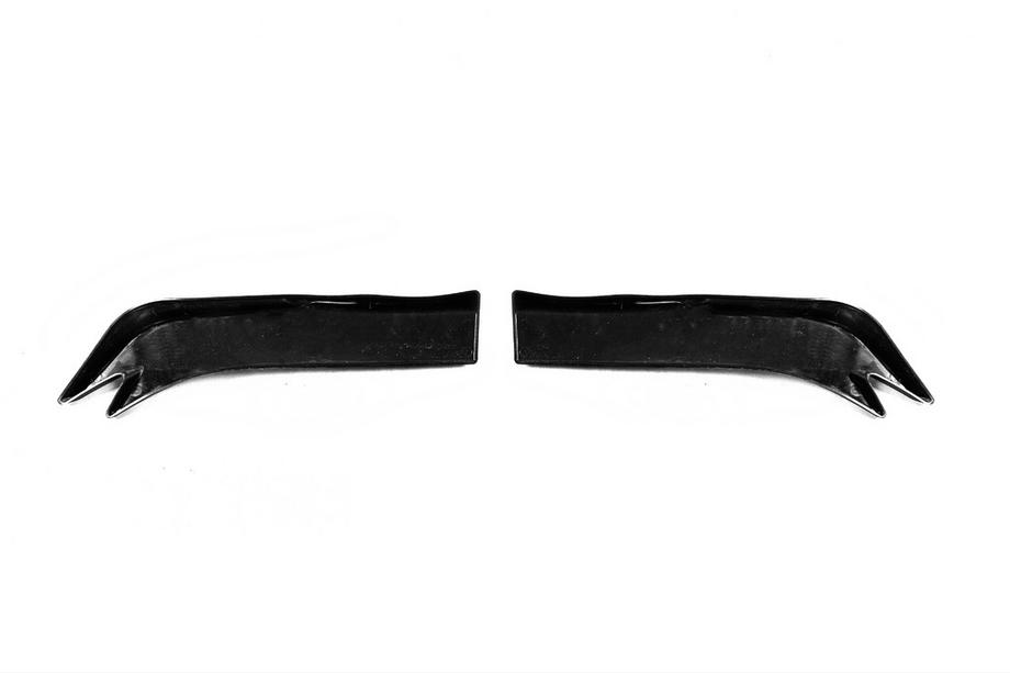 Universelle side skirt flaps type-E (2 stk., sort højglans, ABS-plast) Foto 8