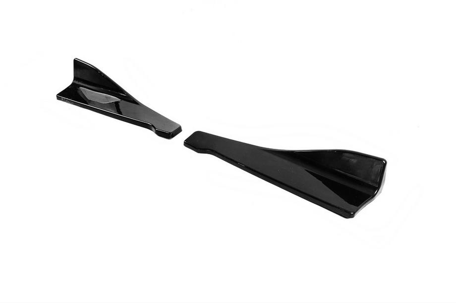 Universelle Flap sideskørt-forlænger type B (2 stk., sort højglans, ABS-plast) Foto 6