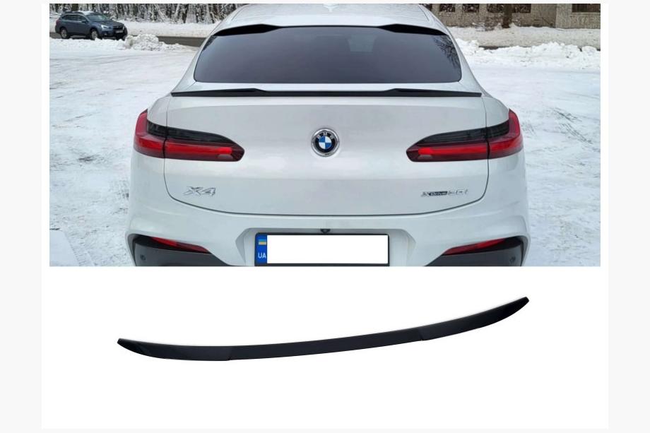 BMW X4 G02 2018– Bagklapspoiler X4M-Style (blank sort, ABS-plast) Foto 1