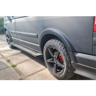 Side trinbrætter X5-type sort (2 stk., aluminium) foto 4