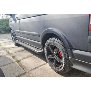 Side trinbrætter X5-type sort (2 stk., aluminium) foto 3
