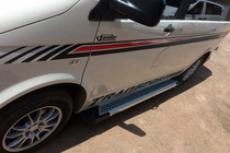 Volkswagen T5 Transporter 2003–2010 Sidetrin Line (2 stk., alu) Lang akselafstand foto 3