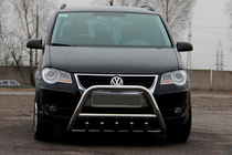 Volkswagen Touran 2003–2010 Kængurugitter WT003 (rustfrit stål) 51 mm, uden skrift foto 1