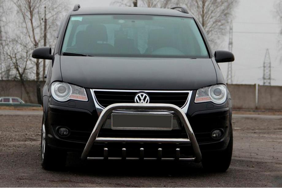 Volkswagen Touran 2003–2010 Kængurugitter WT003 (rustfrit stål) 51 mm, uden skrift Image