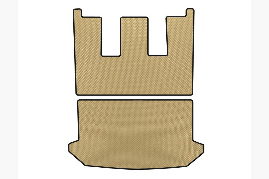 Citroen C-8 2002–2014 EVA bagagerumsmåtte v1 (Beige) Image