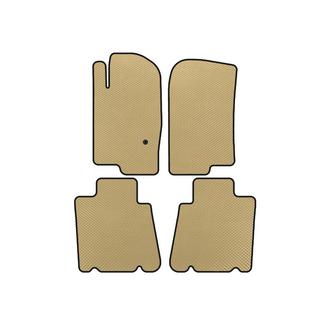 EVA-bilmåtter (2 rækker, beige)
