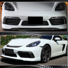 Porsche Boxster/Cayman 982 (718) 2016– Kulfiber tågelygte-rammer (2016-2019) foto 4