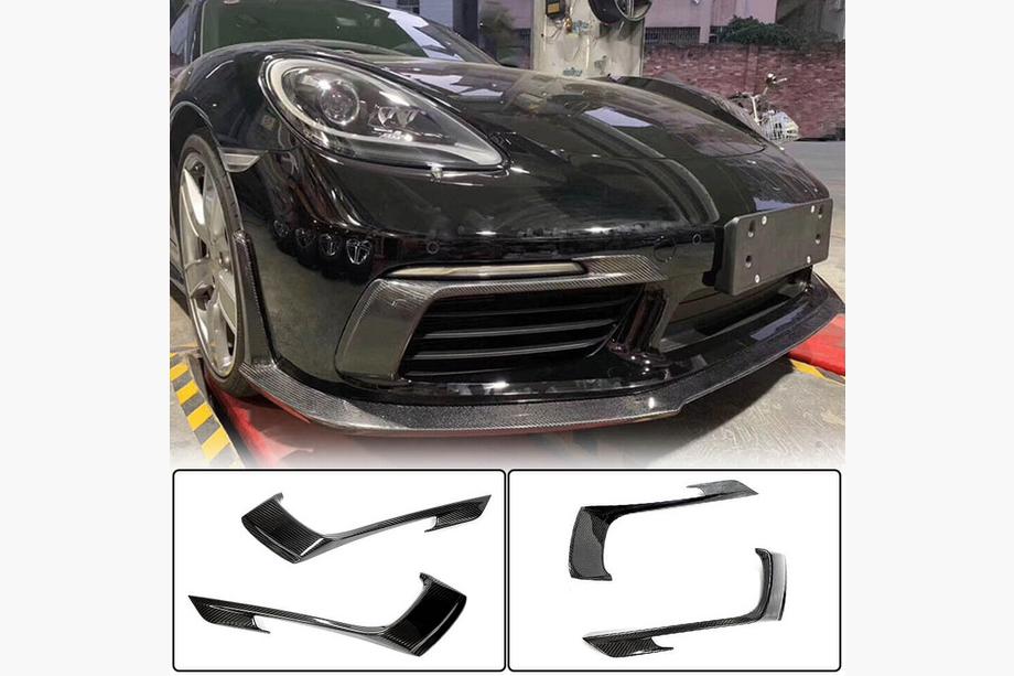 Porsche Boxster/Cayman 982 (718) 2016– Kulfiber tågelygte-rammer (2016-2019) Image