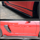 Porsche Boxster/Cayman 982 (718) 2016– Sideskørter V1 (2016-2019, kulfiber) foto 5