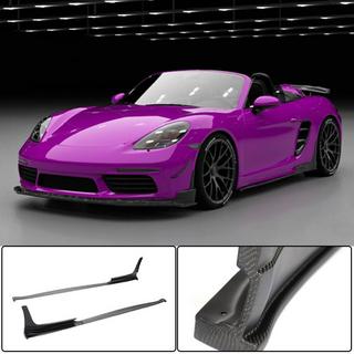 Sideskørter V2 (2016-2019, Carbon) Porsche Boxster/Cayman 982 (718) 2016– foto 1