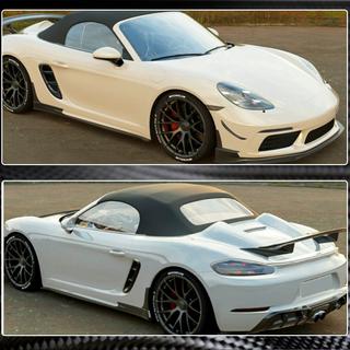 Sideskørter V2 (2016-2019, Carbon) Porsche Boxster/Cayman 982 (718) 2016– foto 3