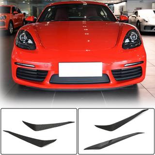 Kofangerlæbe foran (carbon) Porsche Boxster/Cayman 982 (718) 2016– foto 1