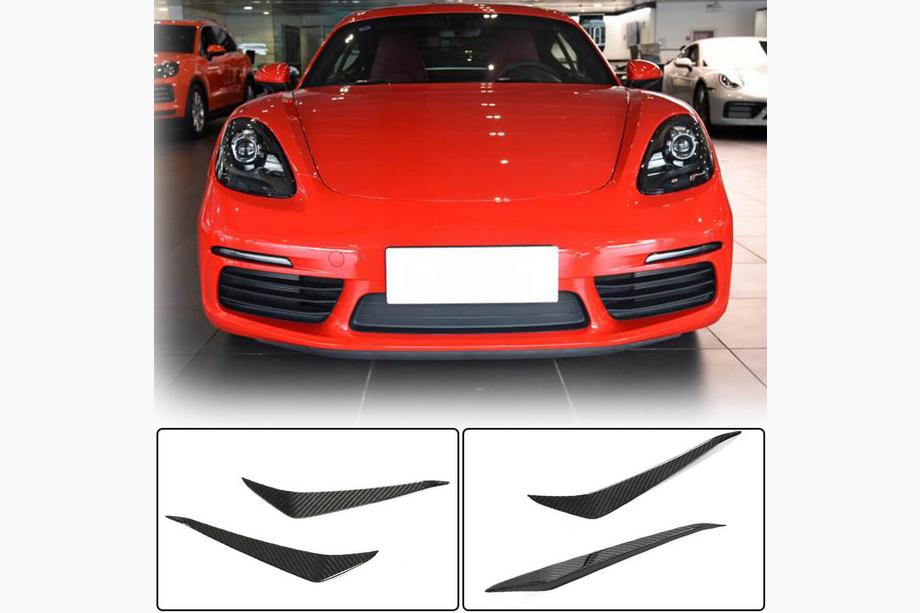 Porsche Boxster/Cayman 982 (718) 2016– Kofangerlæbe foran (carbon) Image
