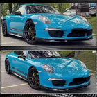 Porsche 911 (991) 2011–2019 Frontlæbe til forreste kofanger Lip (til Carrera 2011-2015, kulfiber) foto 4