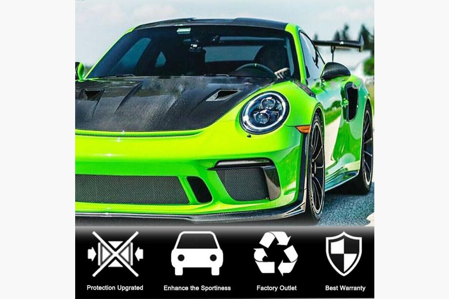 Porsche 911 (991) 2011–2019 Frontkofanger-indsatser V2 (til GT3 (RS) 2017-2019, kulfiber) Foto 3