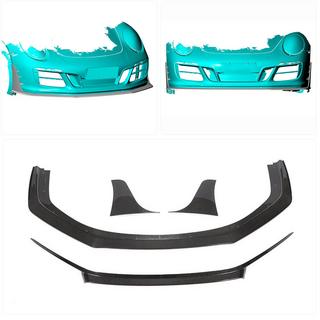 Frontkofanger lip-spoiler (til Carrera 4 GTS 2017-2018, kulfiber) Porsche 911 (991) 2011–2019 foto 2