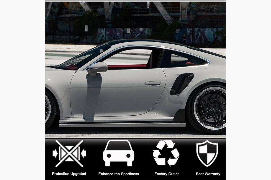 Porsche 911 (992) 2018– Beklædninger til bageste skærme (til Carrera/Targa, carbon) Foto 2