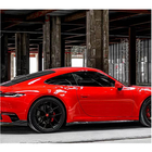 Porsche 911 (992) 2018– Sideskørter V2 (Carbon) foto 5