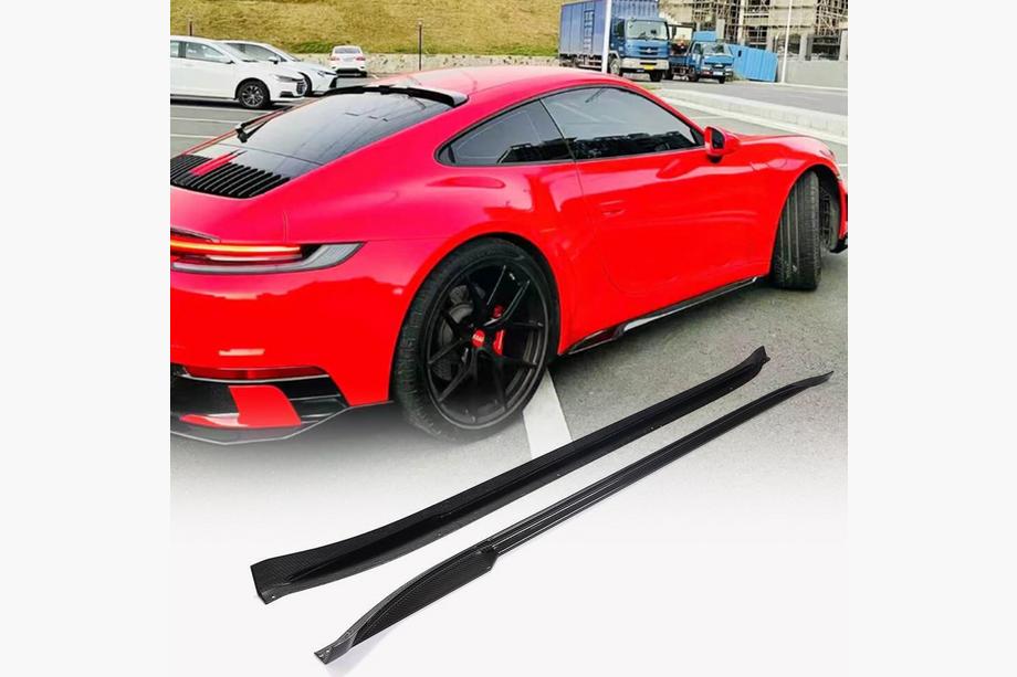 Porsche 911 (992) 2018– Sideskørter V2 (Carbon) Image