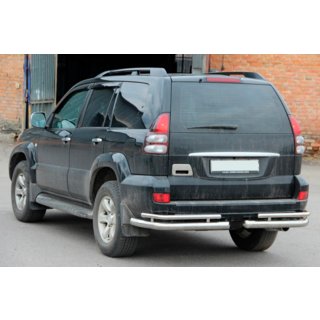Bageste dobbelte hjørnebøjler AK003-1 (2 stk., rustfrit stål) Toyota Land Cruiser Prado 120 2002–2009 foto 1