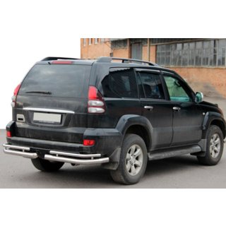 Bageste dobbelte hjørnebøjler AK003-1 (2 stk., rustfrit stål) Toyota Land Cruiser Prado 120 2002–2009 foto 3