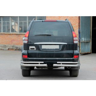 Bageste dobbelte hjørnebøjler AK003-1 (2 stk., rustfrit stål) Toyota Land Cruiser Prado 120 2002–2009 foto 2