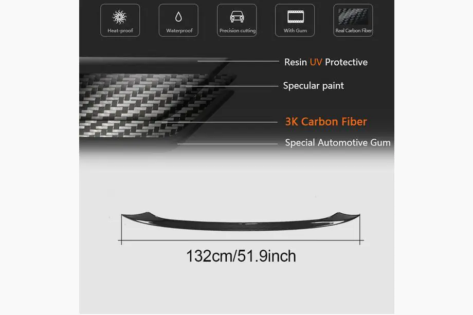 Porsche Cayenne 2010–2017 Nedre spoiler (2015-2018, Carbon) Foto 6