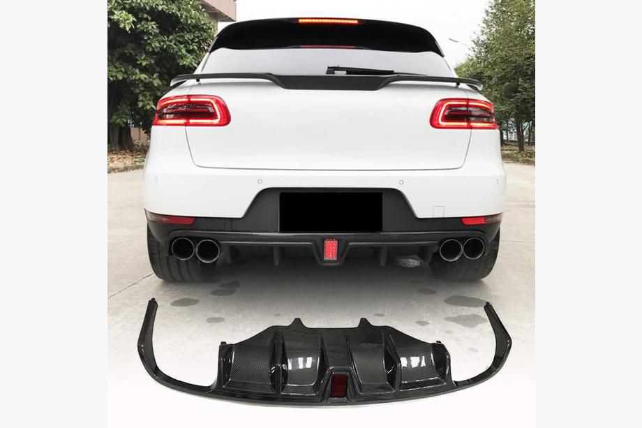 Porsche Macan 2014–2024 Bagkofanger diffuser V2 (2014-2021, kulfiber) Image