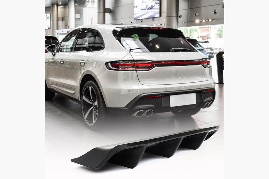 Porsche Macan 2014–2024 Bagkofanger diffuser V1 (2021+, carbon) Image