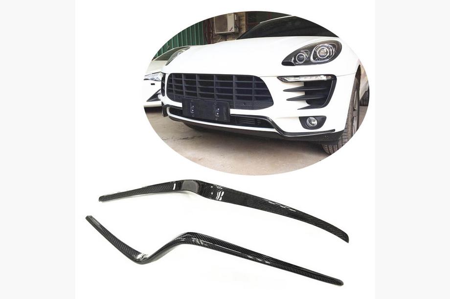 Porsche Macan 2014–2024 Frontkofanger-flaps Flap (2014-2018, kulfiber) Image