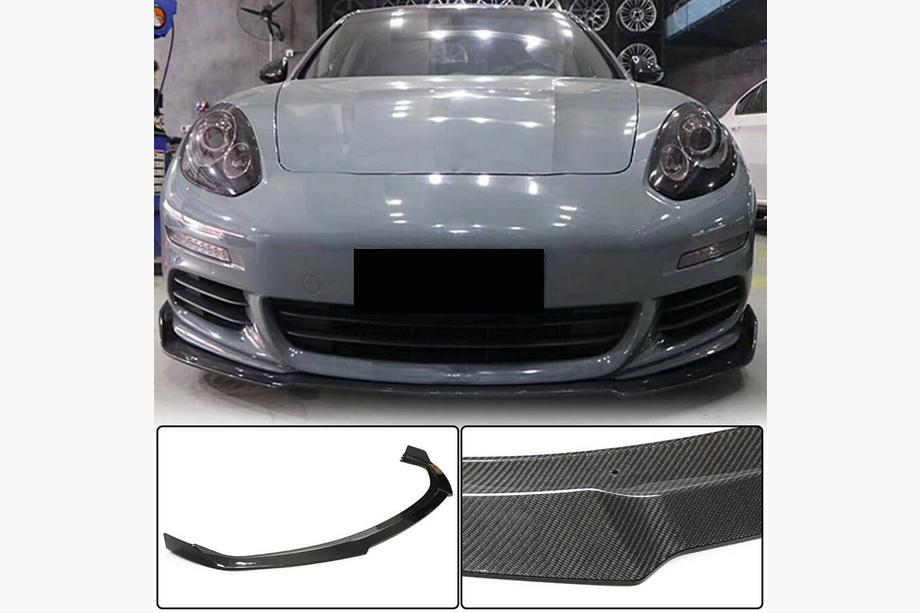 Porsche Panamera 2009–2016 Frontspoilerlæbe til forreste kofanger (til Base 2013-2016, kulfiber) Image