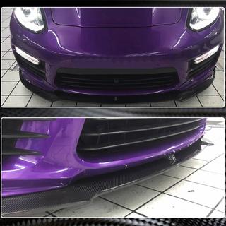 Kulfiber frontkofangerlæbe Lip V1 (til Turbo/Turbo S/GTS) Porsche Panamera 2009–2016 foto 4