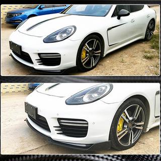 Frontspoilerlæbe til forreste kofanger Lip V2 (til Turbo/Turbo S/GTS) Porsche Panamera 2009–2016 foto 3