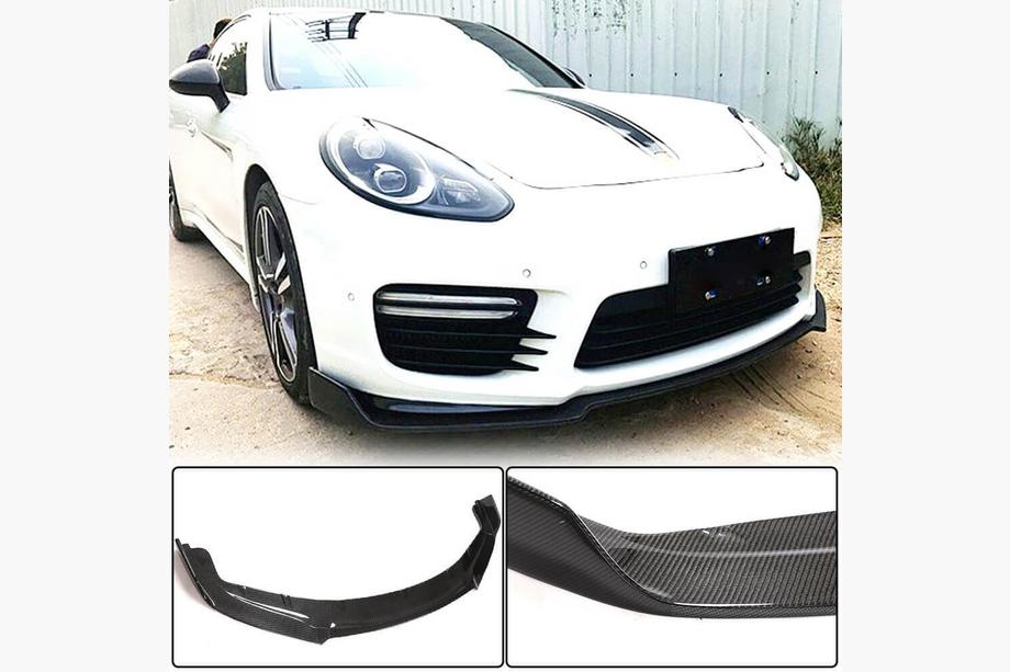 Porsche Panamera 2009–2016 Frontspoilerlæbe til forreste kofanger Lip V2 (til Turbo/Turbo S/GTS) Image