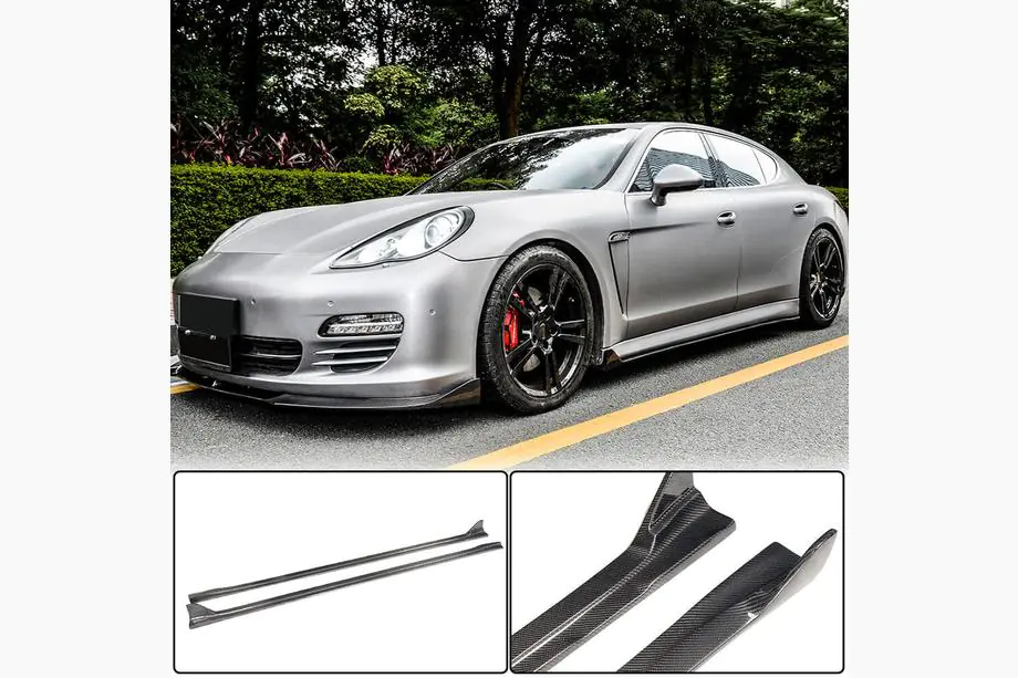 Porsche Panamera 2009–2016 Sideskørter V2 (2009-2013, Carbon) Image