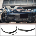 Porsche Panamera 2016–2023 Front bumperlæbe Lip (2016-2020, carbon) foto 1