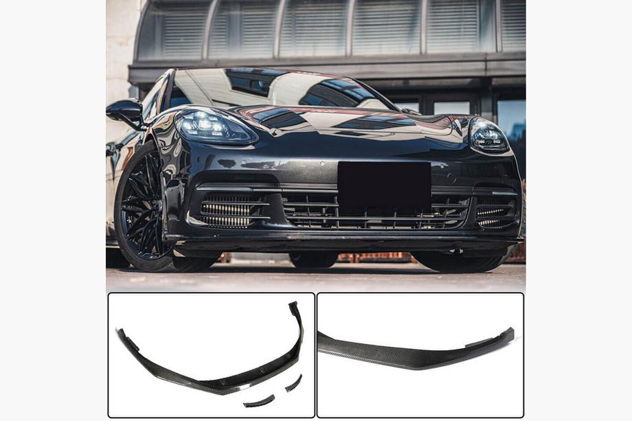 Porsche Panamera 2016–2023 Front bumperlæbe Lip (2016-2020, carbon) Image