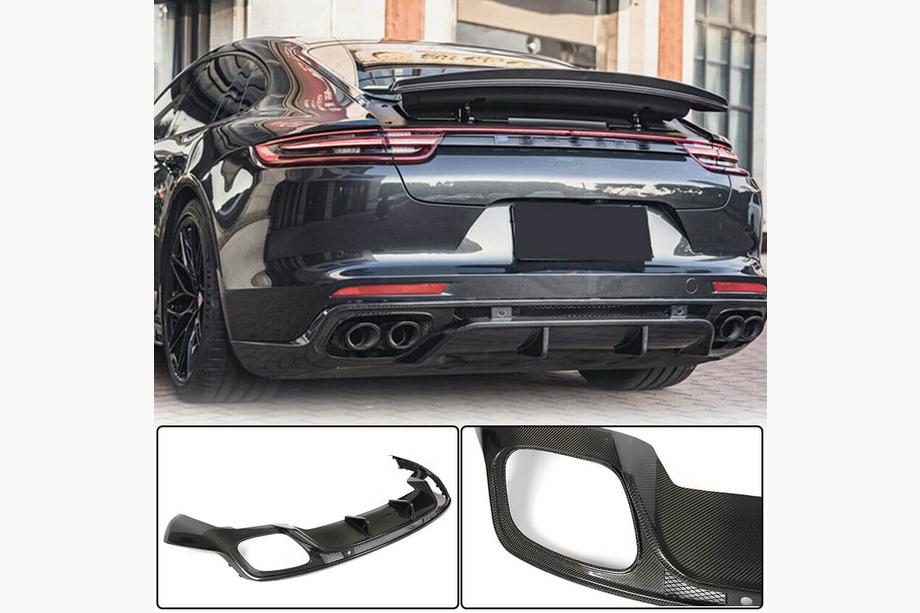 Porsche Panamera 2016–2023 Bagkofanger diffuser (2016-2020, Carbon) Image