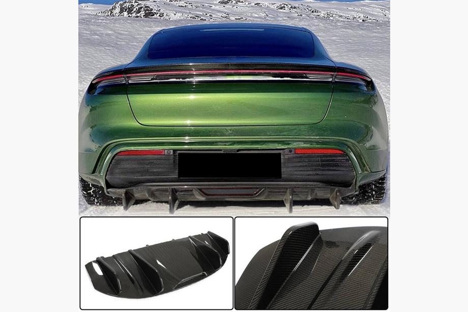Porsche Taycan 2019– Bagkofanger-diffuser (til 2019-2024 Base SD, kulfiber) Image