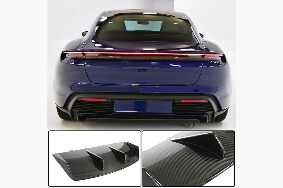 Porsche Taycan 2019– Bagkofanger-diffuser (til 2019-2024 Turbo S SD, carbon) Foto 1